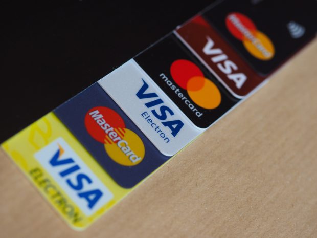 A line of Visa and Mastercard debit cards