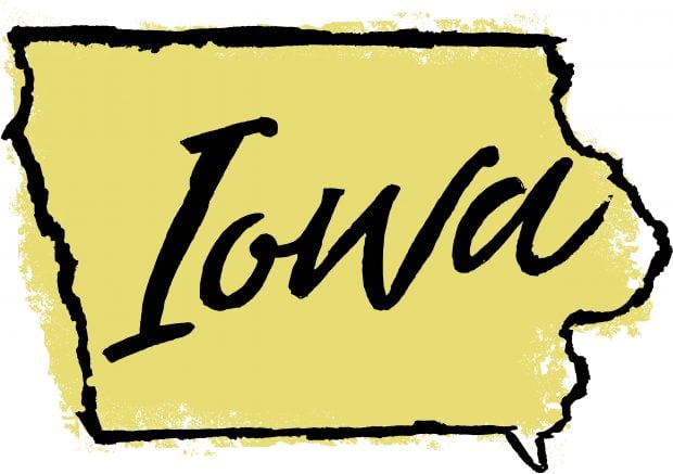 State sign for Iowa
