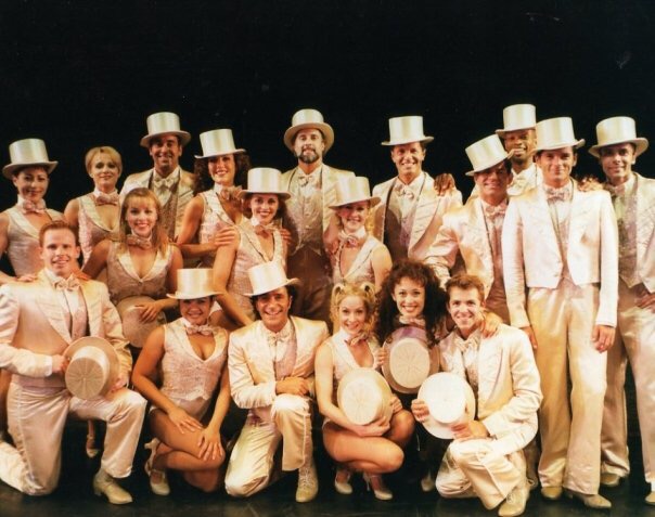 Premier America CU's Marci Francisco (front row, second from right) poses with the rest of the cast of 