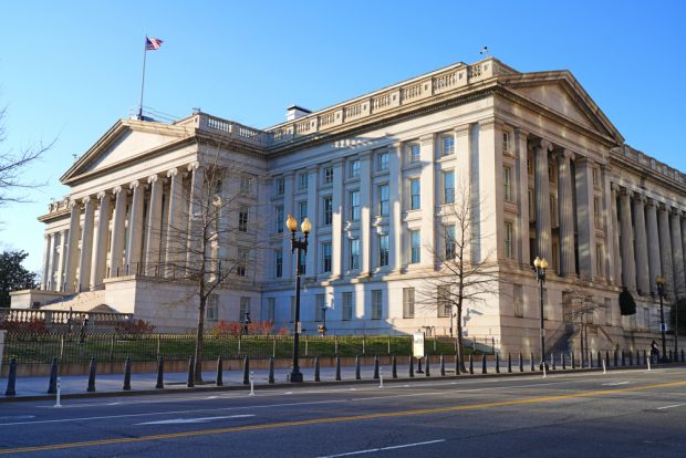 U.S. Department of Treasury building in Washington, D.C.