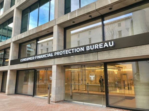 Exterior of the CFPB headquarters in Washington, D.C. Credit/Adobe Stock