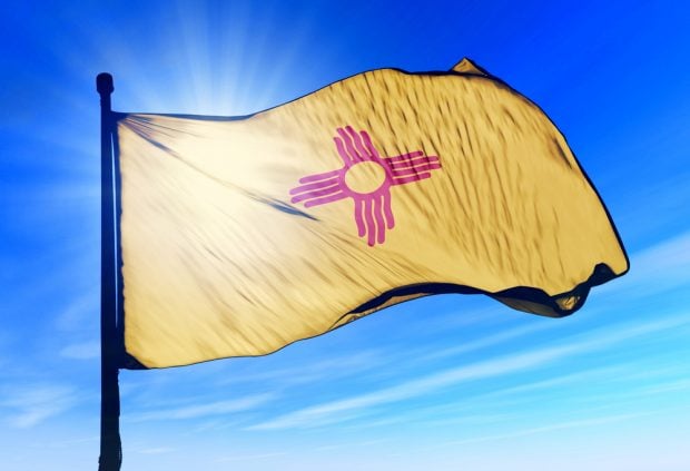 State of New Mexico flag. Credit/Shutterstock