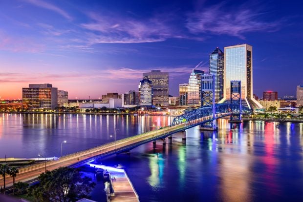 View of Jacksonville, Fla. Credit/Adobe Stock