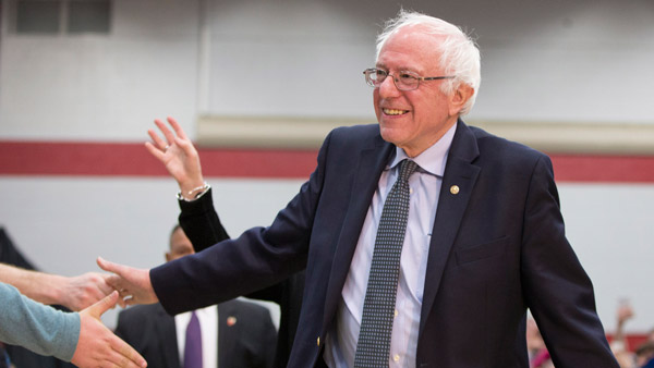 Sen. Bernie Sanders campaigning for president in 2016. (Photo: AP)