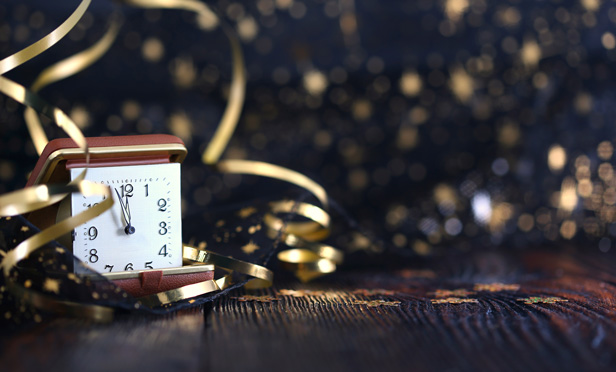 New Year's Eve clock
