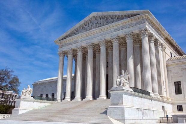 U.S. Supreme Court building.