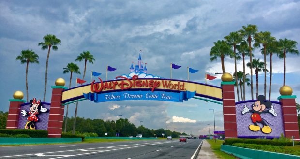 Entrance to Walt Disney World near Orlando, Fla.