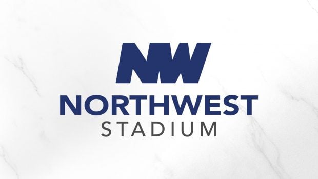 The logo for the NFL Commanders' stadium unveiled Tuesday. Credit/Northwest FCU