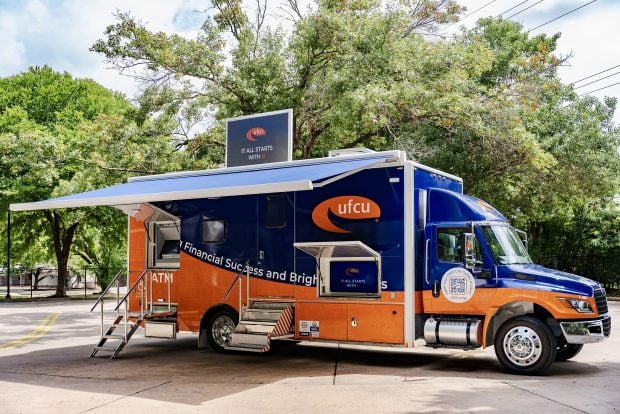 UFCU of Austin, Texas, will be using this mobile branch to reach underbanked communities. Credit/UFCU