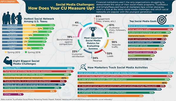 social media challenges infographic