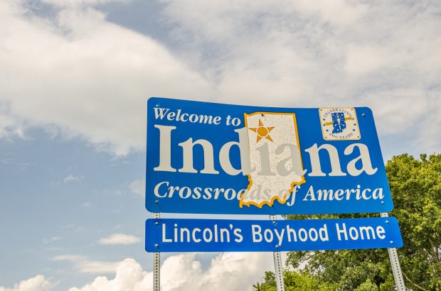 State sign of Indiana