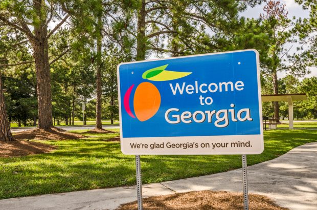 Welcome to Georgia state sign.