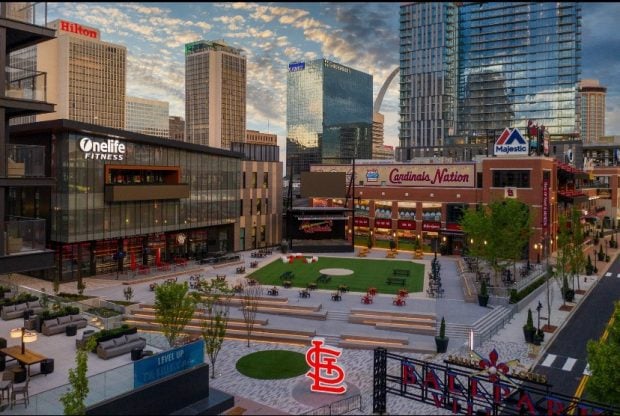 Together Credit Union Plaza at Ballpark Village in St. Louis.