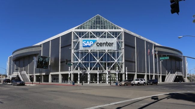 The SAP Center in San Jose.
