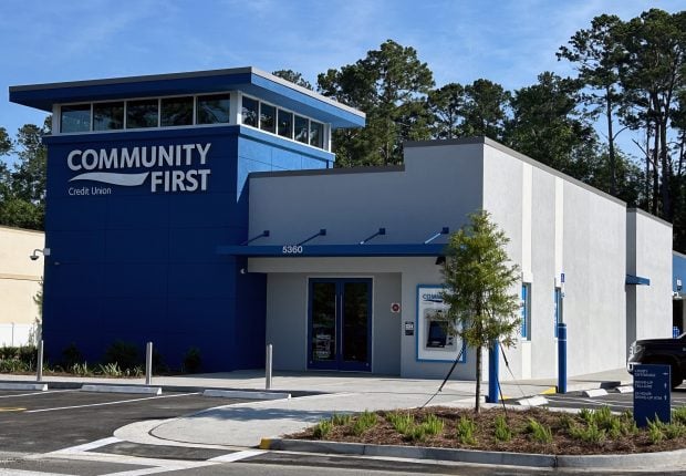 Community First Credit Union is holding a grand opening this week for its 22nd branch in Murabella in St. Johns County. Credit/Community First Credit Union