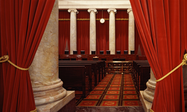 U.S. Supreme Court courtroom in Washington, D.C. Credit: Carol M. Highsmith/Library of Congress via Wikimedia Commons