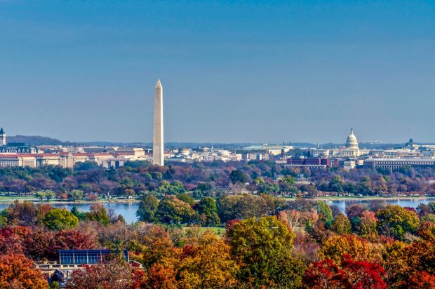 Washington, D.C. skyline. (Source: Shutterstock).