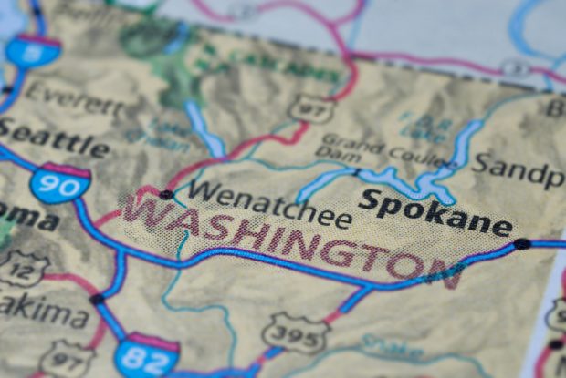 Map of the State of Washington