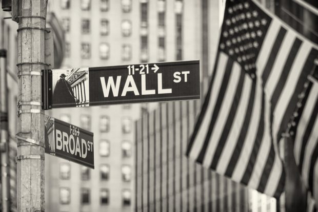 Sign for Wall Street in New York City