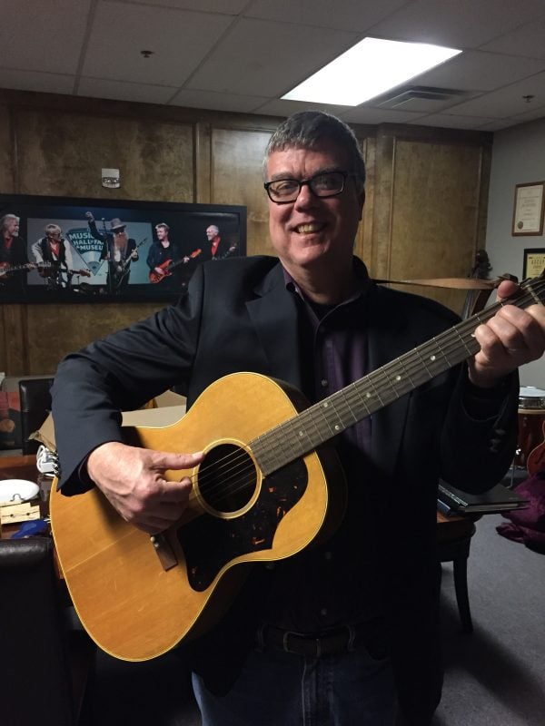 Prince George's Community FCU President/CEO and musician Robert Schroeder (pictured) sometimes performs with his band's former drummer, who happens to be a banker. (Source: Robert Schroeder)