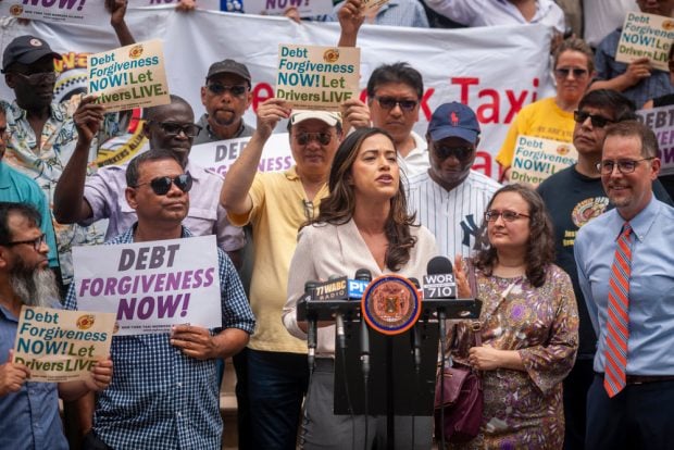 Outrage grows as New York City Council Member Carolina Rivera demands taxi medallion loan forgiveness on July 11, 2019.