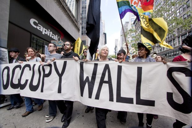 Occupy Wall Street protestors in 2011.