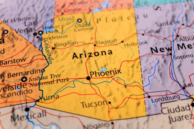 Map of Arizona.