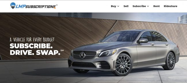 LMP Automotive offers subscriptions to cars on its website.