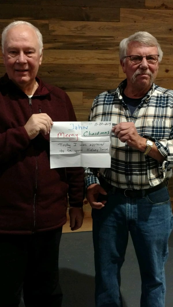 John Gilbert (left) and Jerry Telker, board members of Members Cooperative Credit Union.