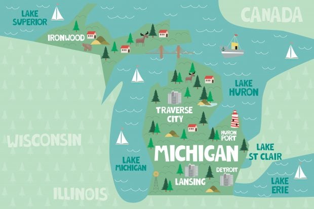 Michigan graphic