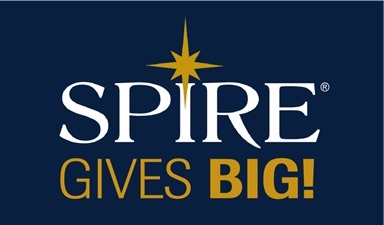 SPIRE CU's donation program logo.