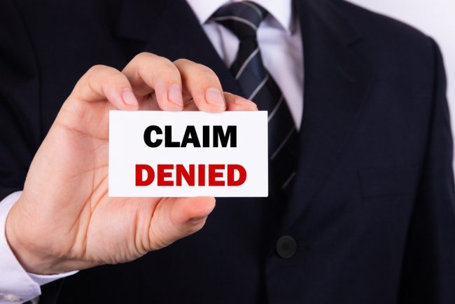 Insurance claim denied