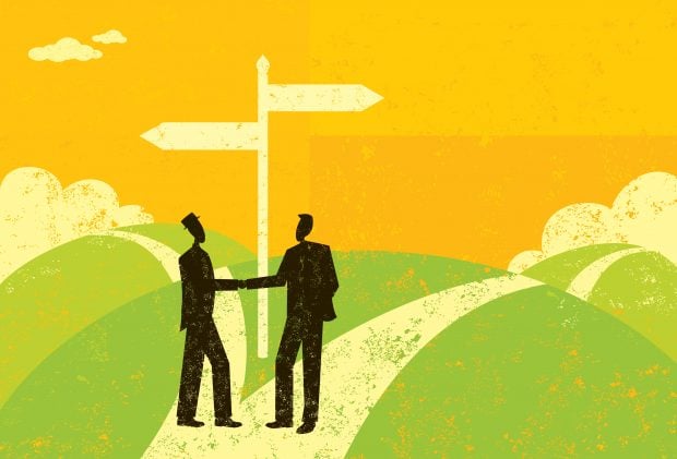 business partners decide to go their separate ways