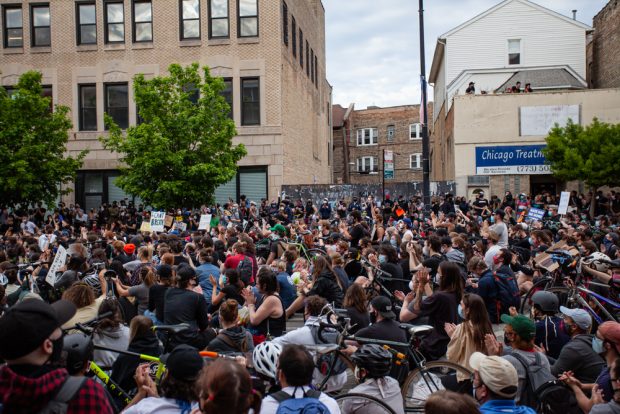 Protests in Chicago, June 1, 2020.
