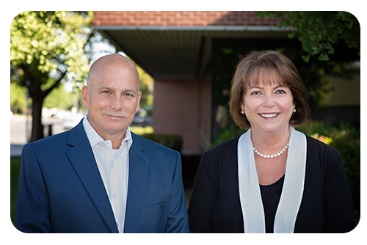 New President/CEO Shane Saunders and Retiring President/CEO Tracey Kerr.