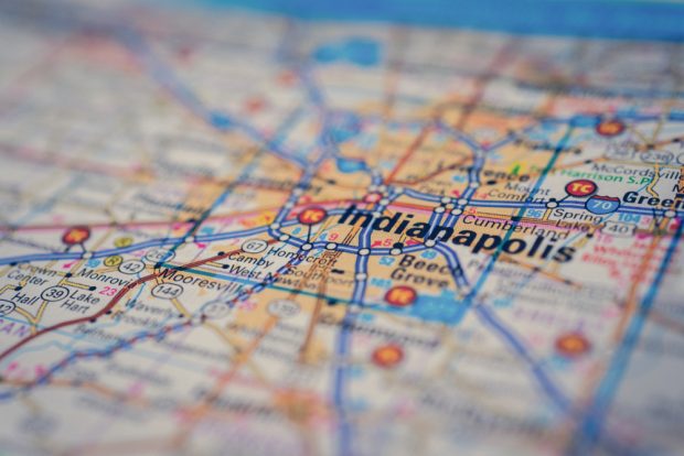 Map of Indianapolis.