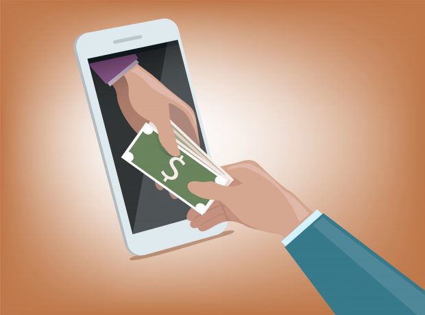 digital lending solutions through a mobile phone