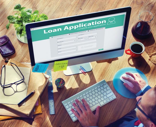 Loan Application Bank Finance Money Businessman Concept