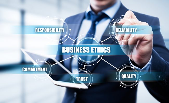 Business Ethics Integrity Responsibility Corporate Strategy Concept