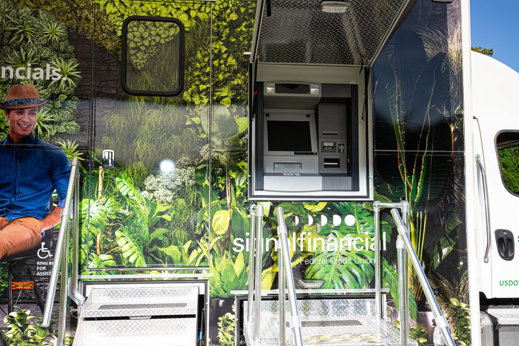The other side of Signal Financial's mobile branch.