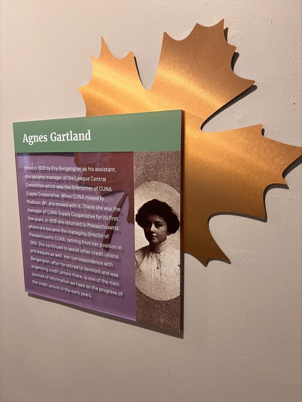 Black and white image of credit union pioneer Agnes Gartland