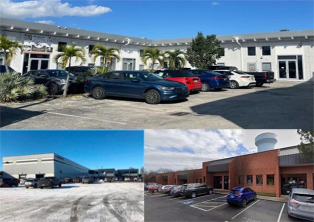 Alliant closed nearly $37 million in loans in March on these commercial properties (clockwise from top) in Miami, Austin, Texas and Sterling Heights, Mich.