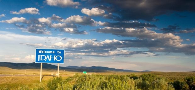 Welcome to Idaho sign