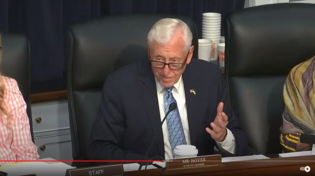 U.S. Rep. Steny Hoyer, D-Md., defending the CFPB at a committee markup Thursday. Credit/U.S. House