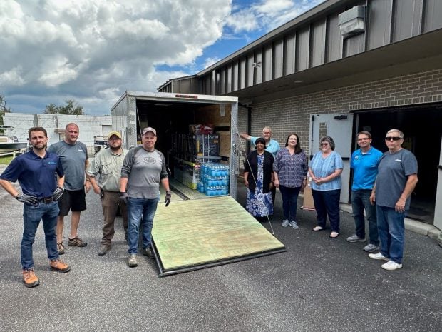 LSCU's teams delivering generators to credit unions on Aug. 31, 2023. Credit/LSCU