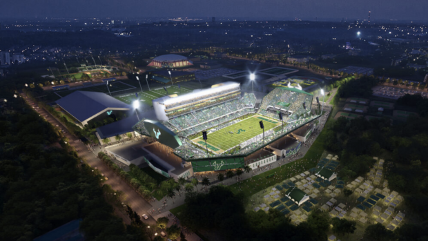 Artist rendering of the new USF stadium. Credit/USF