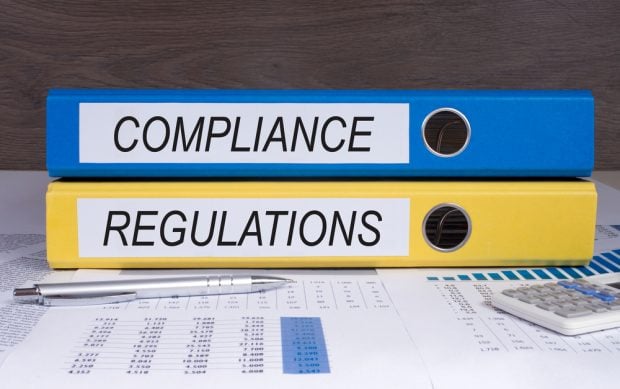 Compliance regulations and binders