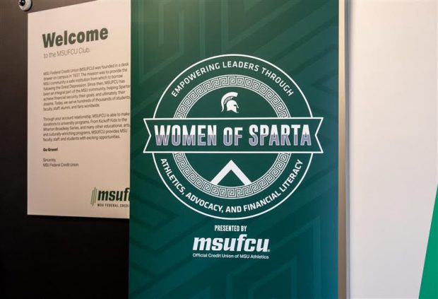 Image of the Women of Sparta logo from the announcement on April 4, 2024. Credit/MSUFCU