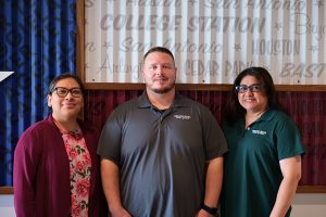 L-R: Christina Gonzales, Tyler Rogers and Jennifer Castillo