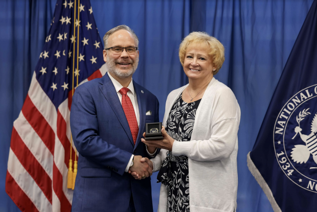 NCUA Chairman Todd Harper and Regional Director of the Western Region, Cherie Freed. Credit/NCUA